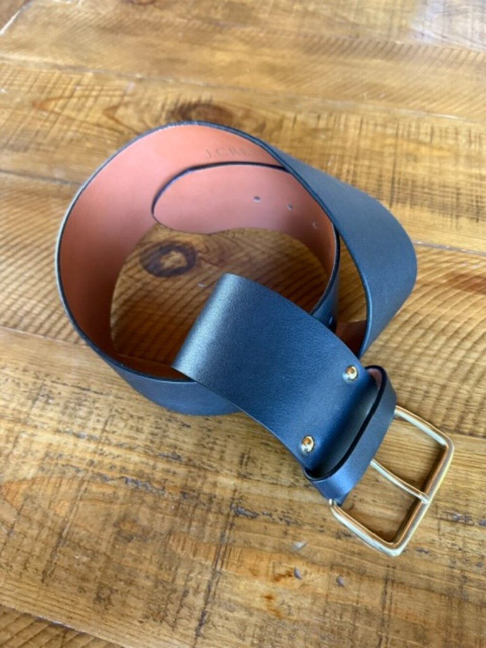 J. Crew Wide Black Belt